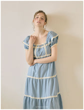 Load image into Gallery viewer, [PRE-ORDER] 2026 S/S 100% 국내산 생산&amp;고퀄리티 "스카이퍼프 스퀘어넥 원피스 잠옷"