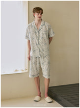 Load image into Gallery viewer, [PRE-ORDER] 2026 S/S 100% 국내산 생산&amp;고퀄리티 "블루 워싱 플라워 패턴 잠옷(+커플가능/여성용-브라캡 내장)"