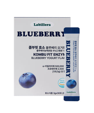 [Labillera] 라빌레라 콤부핏 효소 블루베리 요거트맛 Kombu-fit enzyme blueberry yogurt flavor (1 BOX = 30 EA)